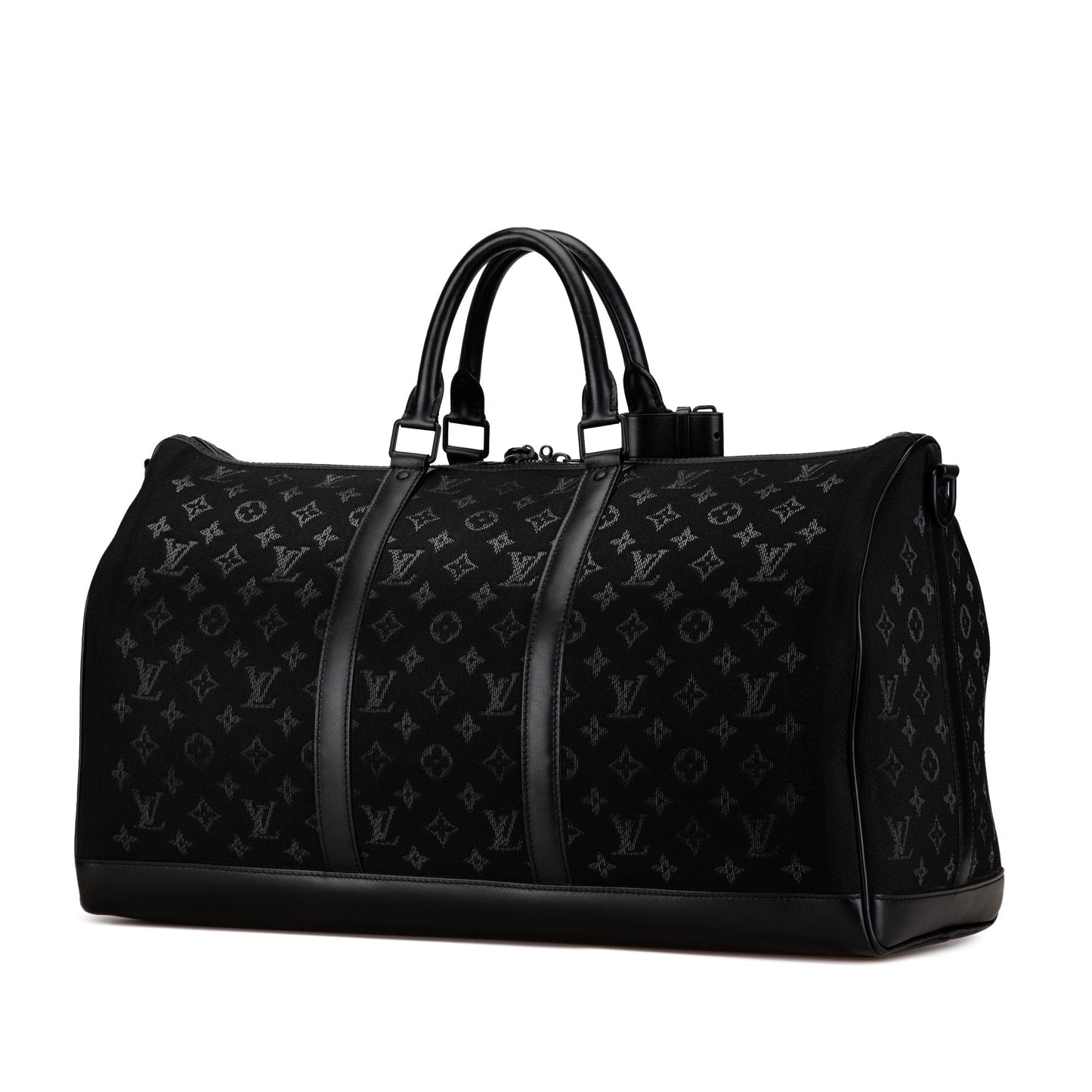 Louis Vuitton Monogram Light Up Keepall Bandouliere 50 Black