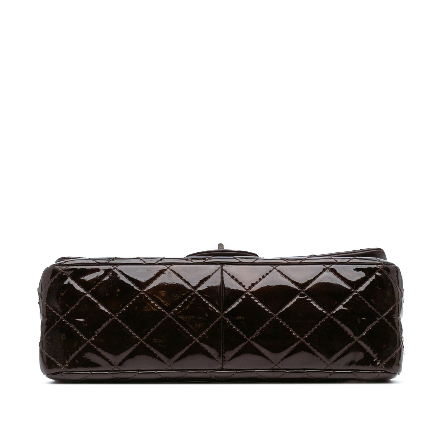 Chanel Reissue 2.55 Quilted Patent Double Flap 227 Brown