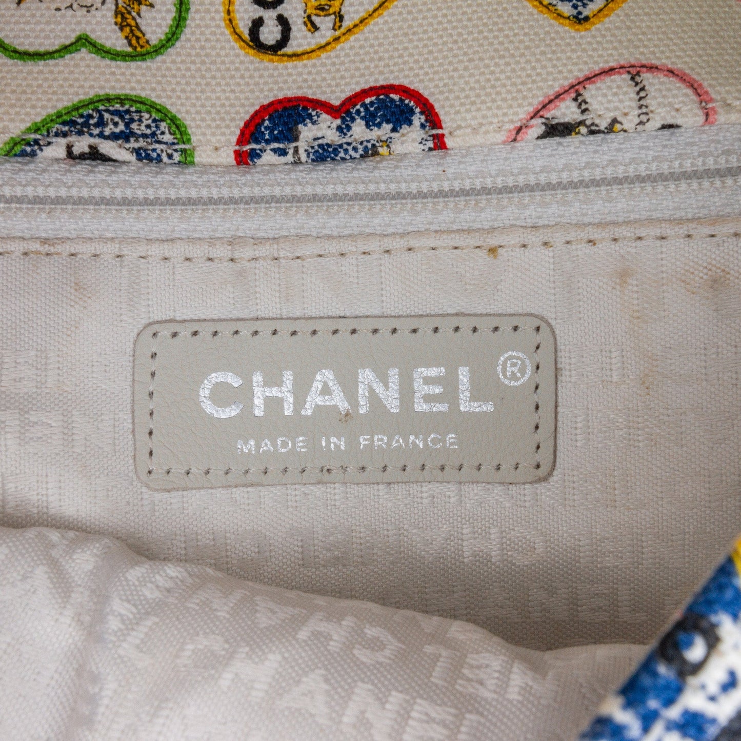 Chanel Small Canvas Valentine Heart Flap White