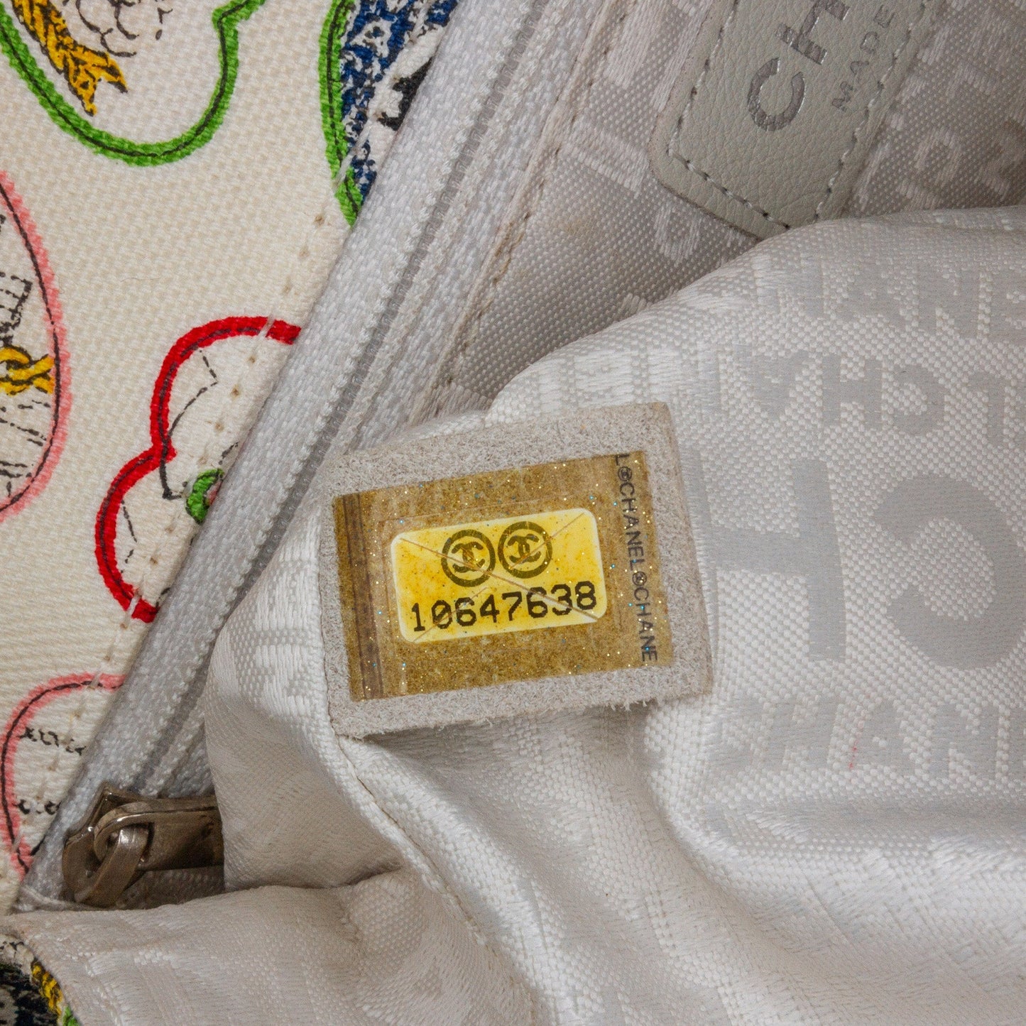 Chanel Small Canvas Valentine Heart Flap White