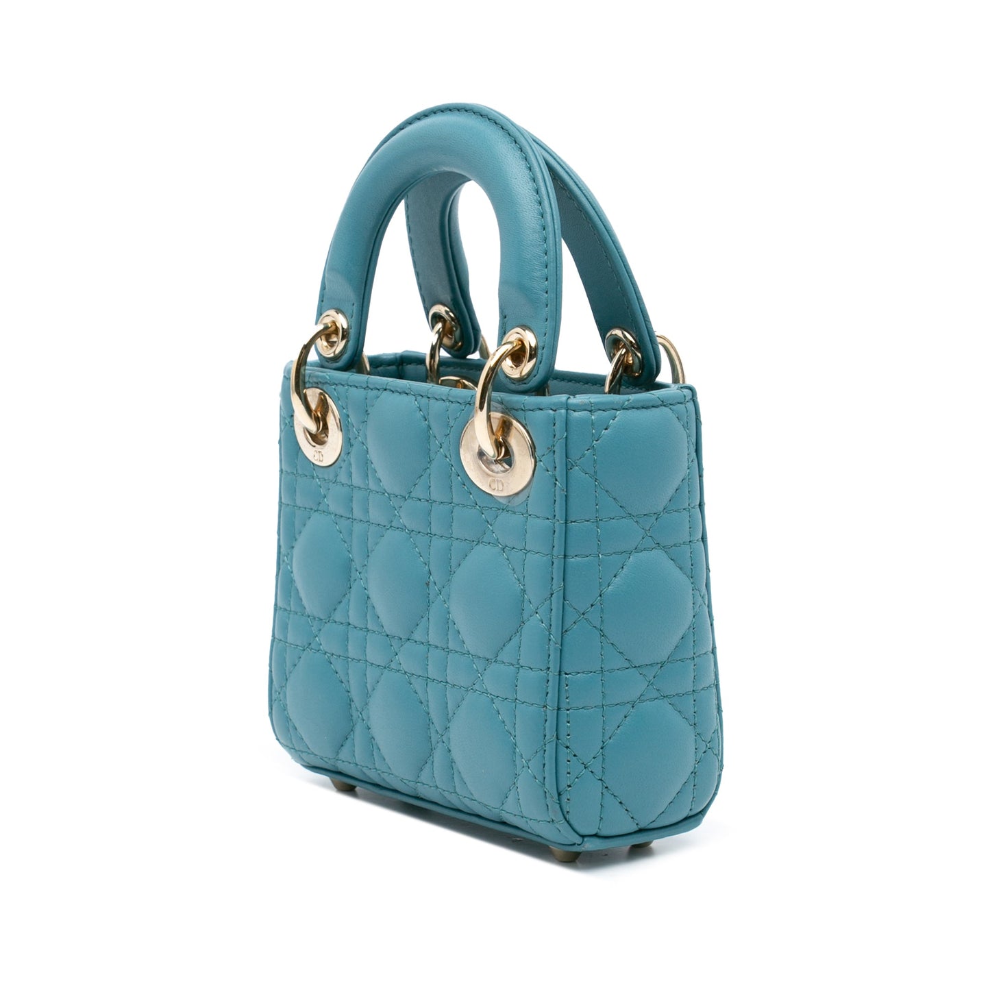 Dior Micro Lambskin Cannage Lady Dior Blue