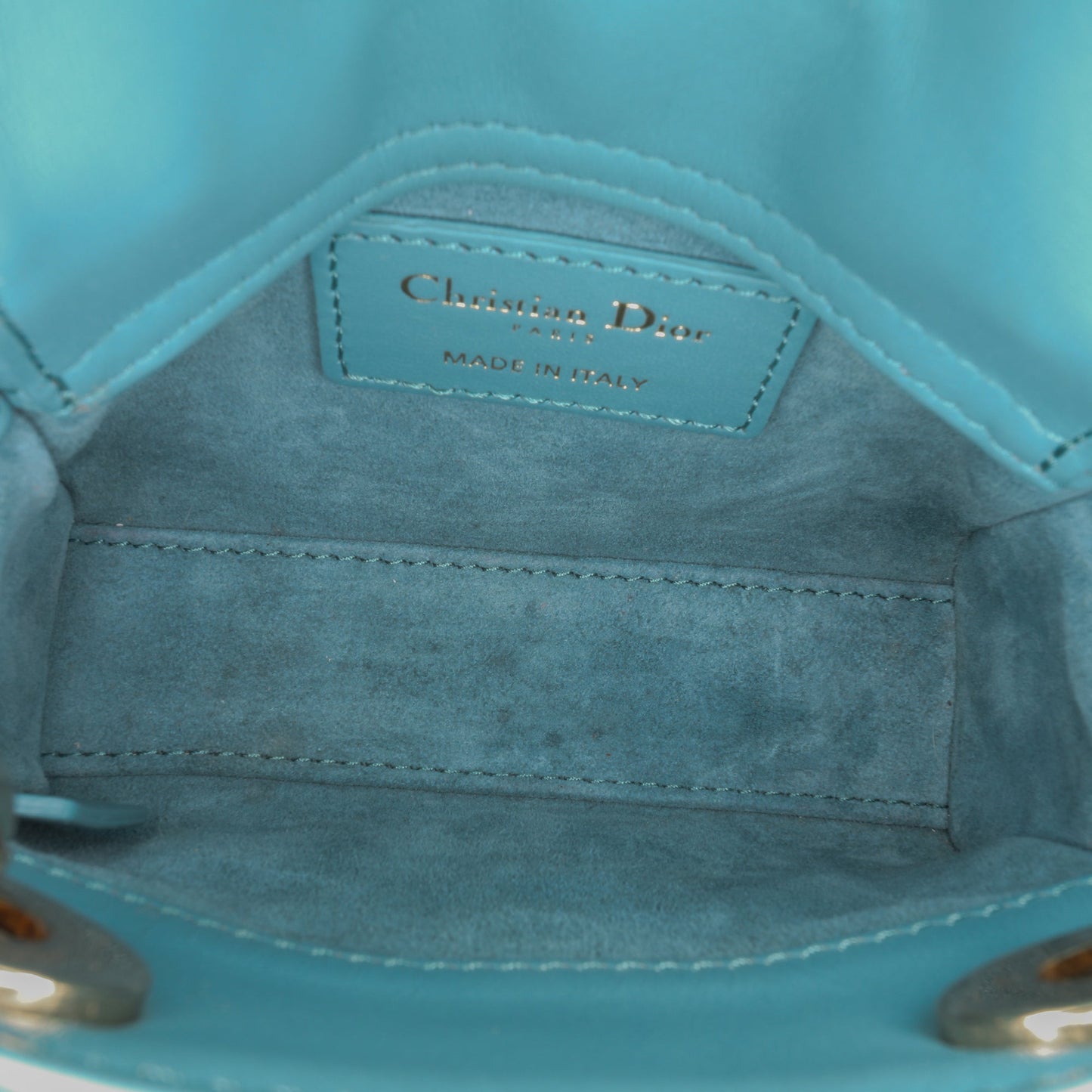 Dior Micro Lambskin Cannage Lady Dior Blue