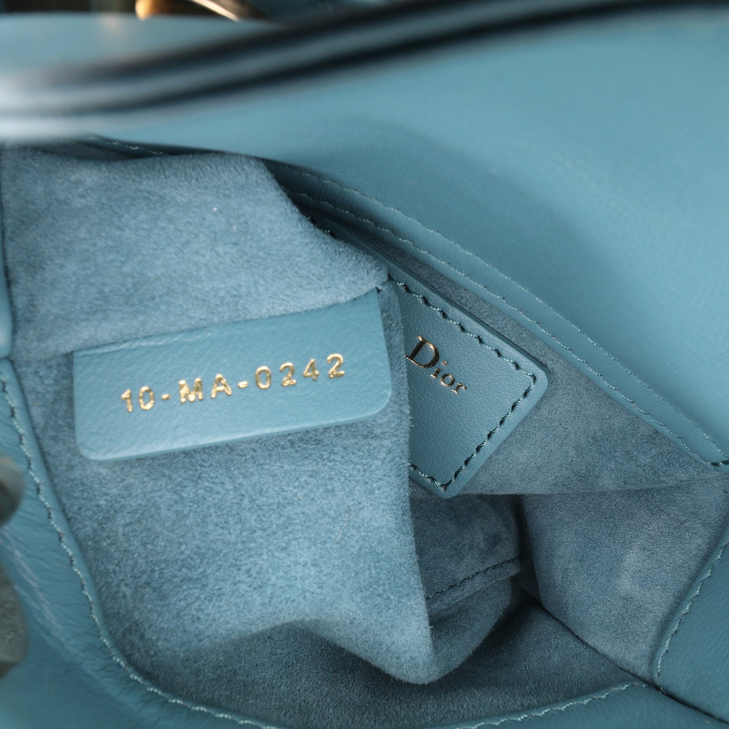 Dior Micro Lambskin Cannage Lady Dior Blue