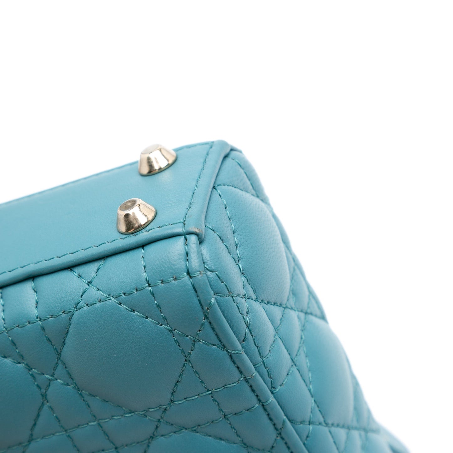 Dior Micro Lambskin Cannage Lady Dior Blue