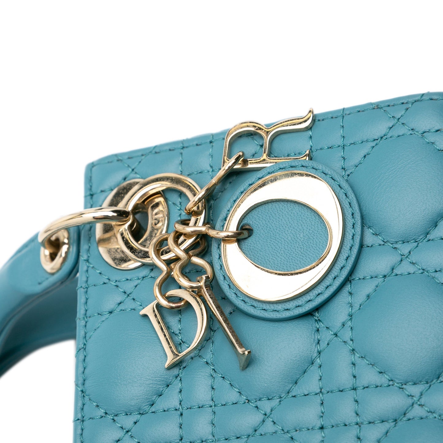 Dior Micro Lambskin Cannage Lady Dior Blue