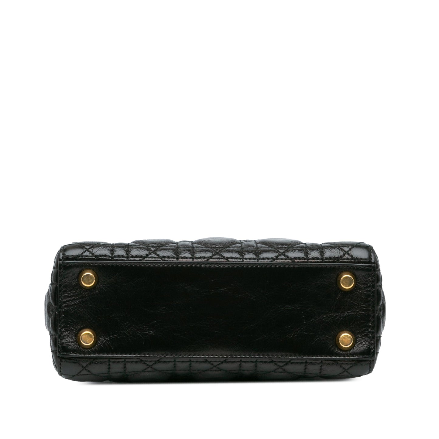 Dior Small Crinkled Patent Cannage My ABCDior Lady Dior Black