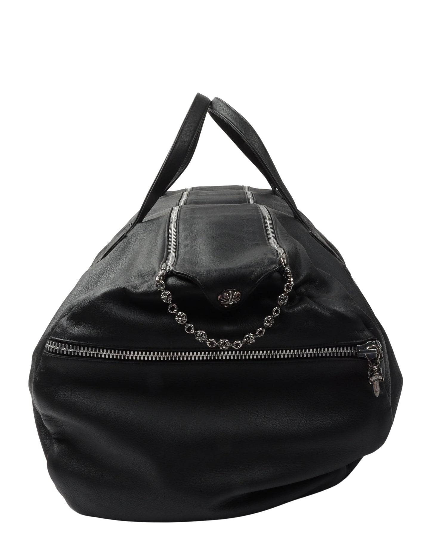 XL Leather Boston Duffel Bag