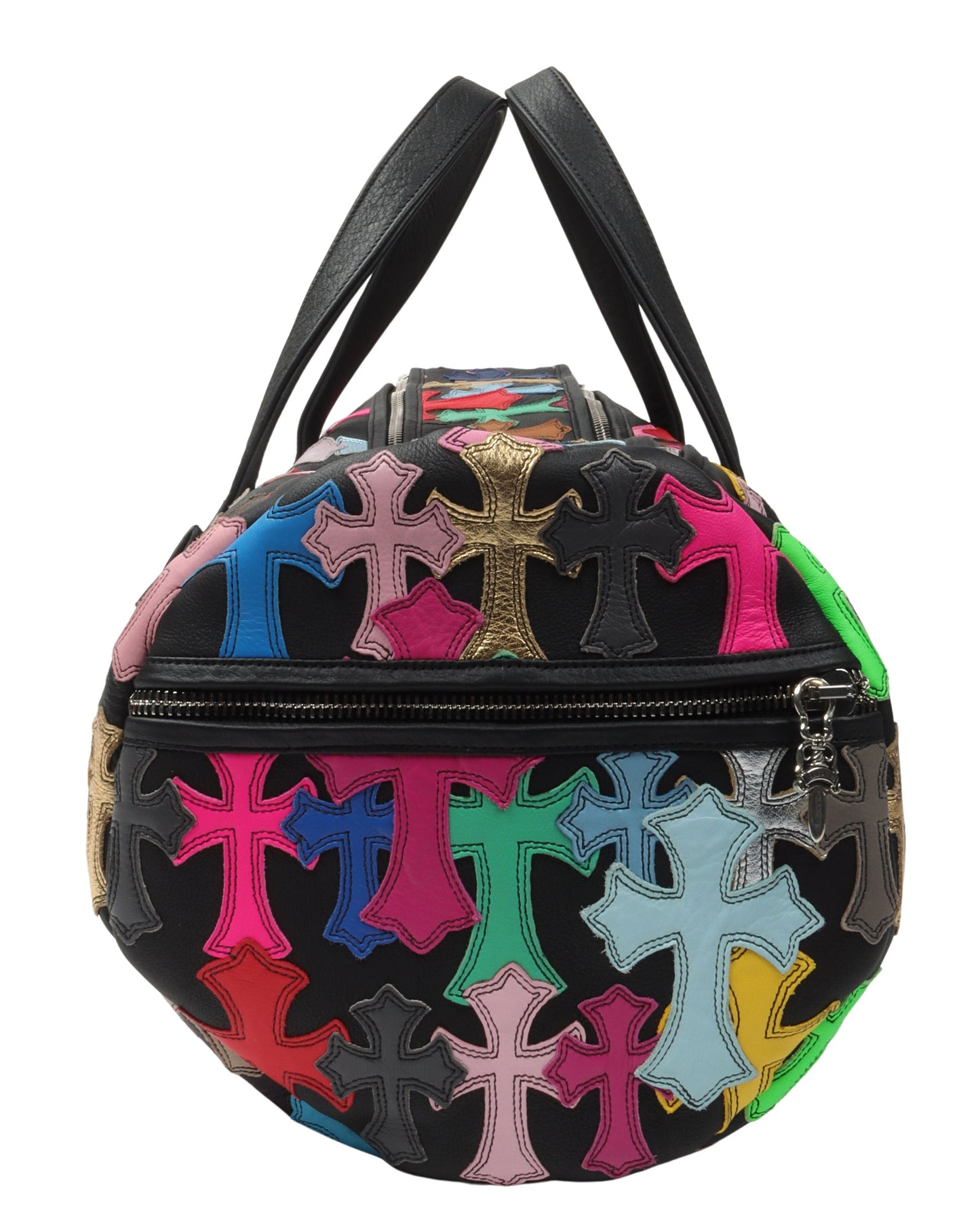 Multicolor Cross Patch Cemetery Large Duffle Bag