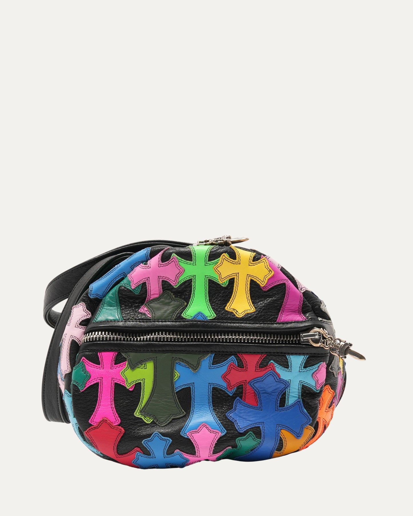Multicolor Cemetery Cross Patch Duffle Bag