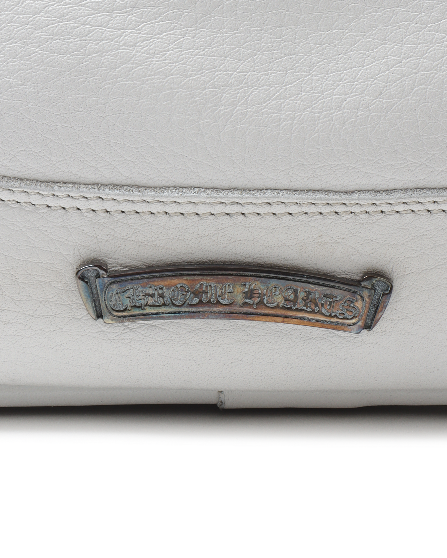 Leather Cross Patch Bowling Bag