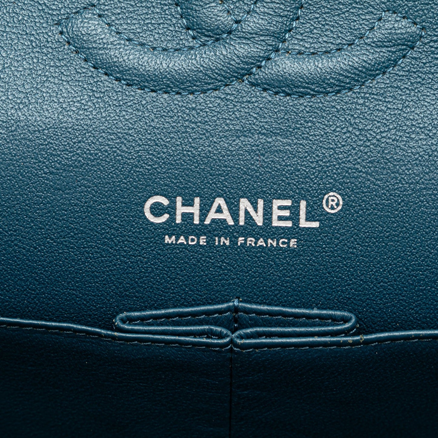 Chanel Medium Classic Caviar Double Flap Blue