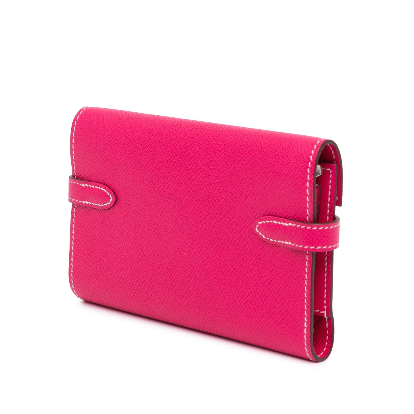 Hermès Medium Epsom Kelly Depliant Wallet Pink