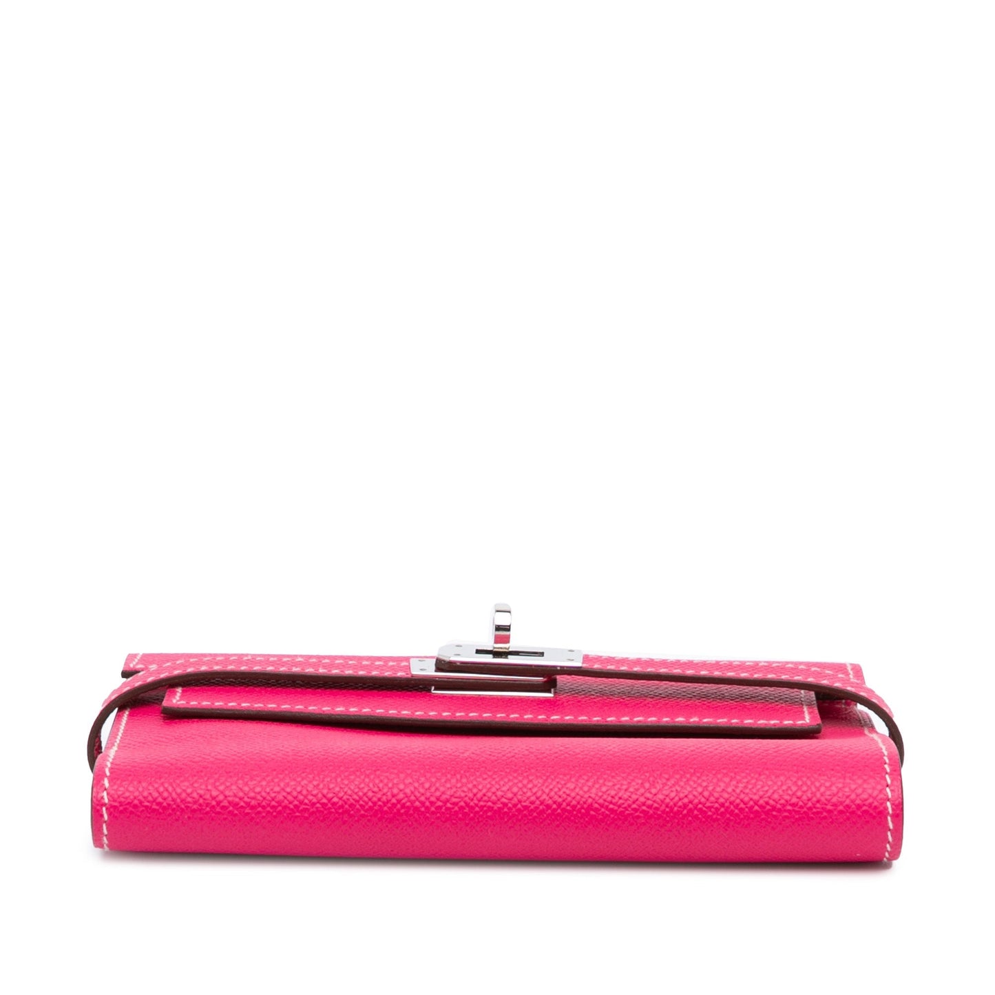 Hermès Medium Epsom Kelly Depliant Wallet Pink
