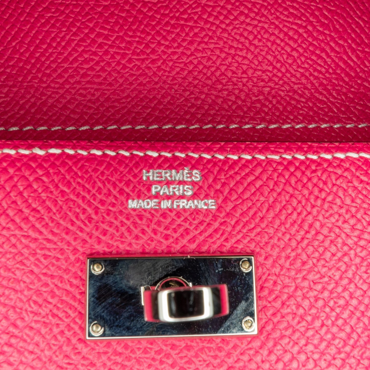 Hermès Medium Epsom Kelly Depliant Wallet Pink