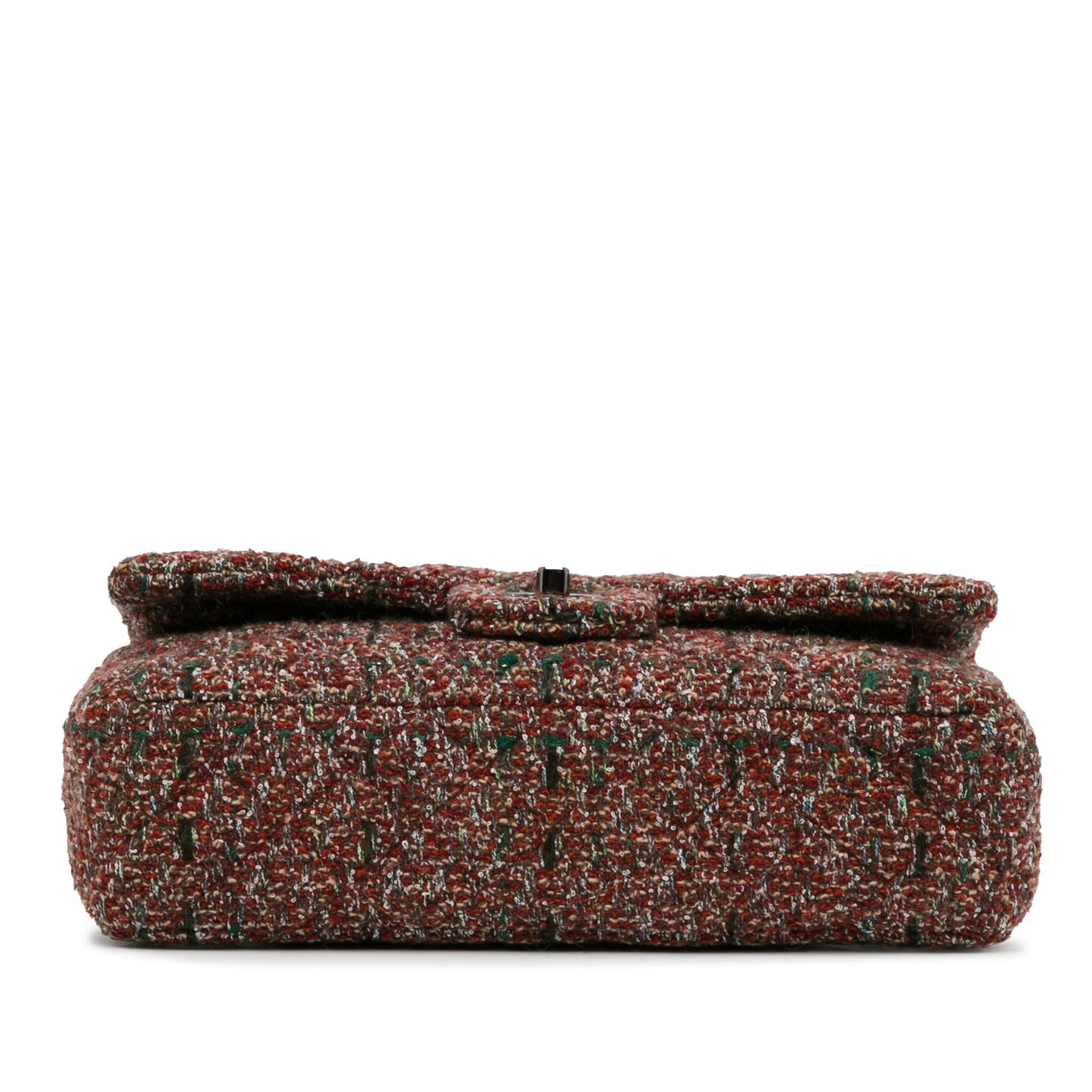 Chanel Medium Classic Tweed Double Flap Red