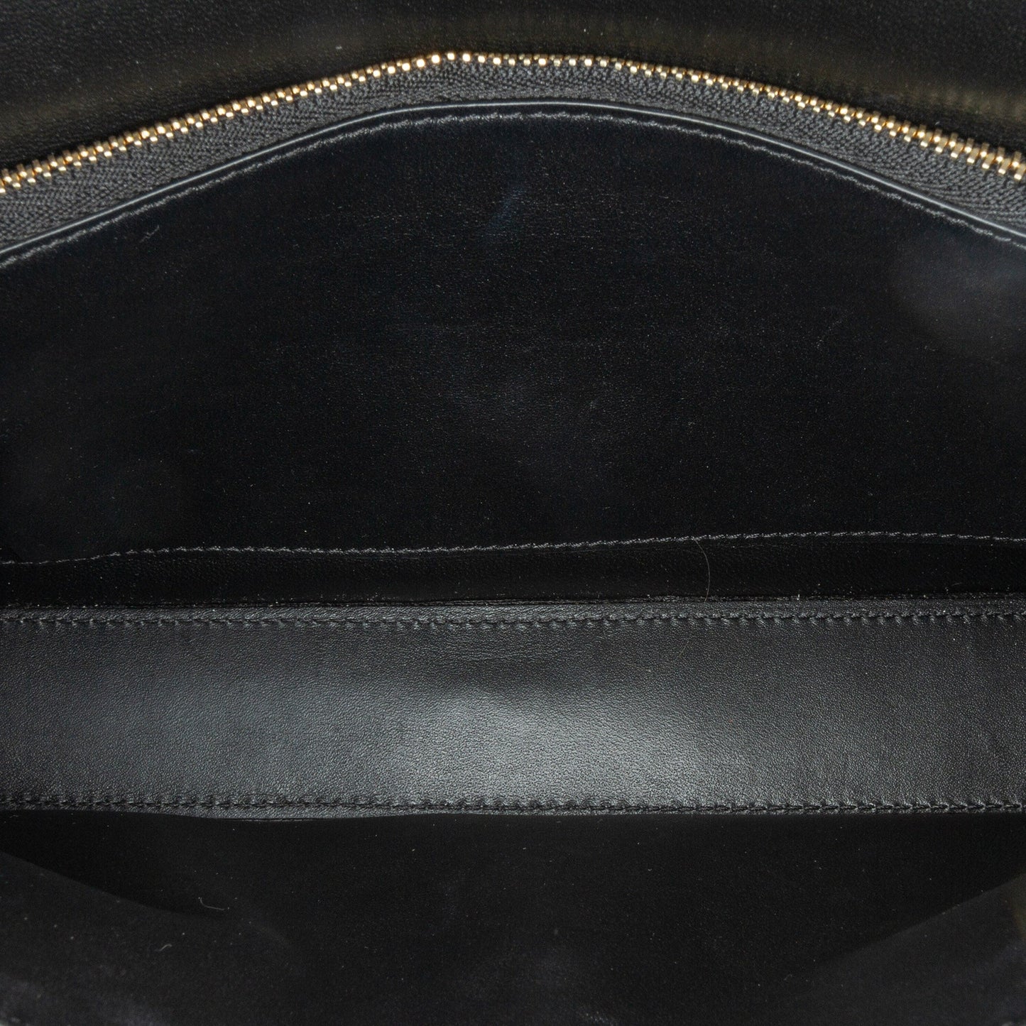 Celine Triomphe Calfskin Cuir Chain Shoulder Bag Black