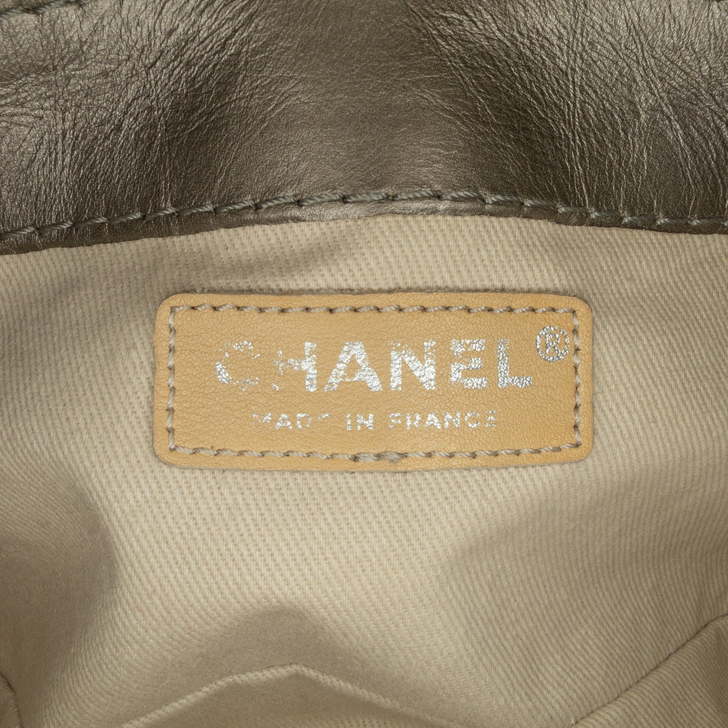 Chanel Mini Quilted Metallic Calfskin Lady Pearly Flap Brown
