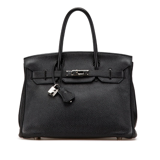 Hermès Clemence Birkin Retourne 30 Black