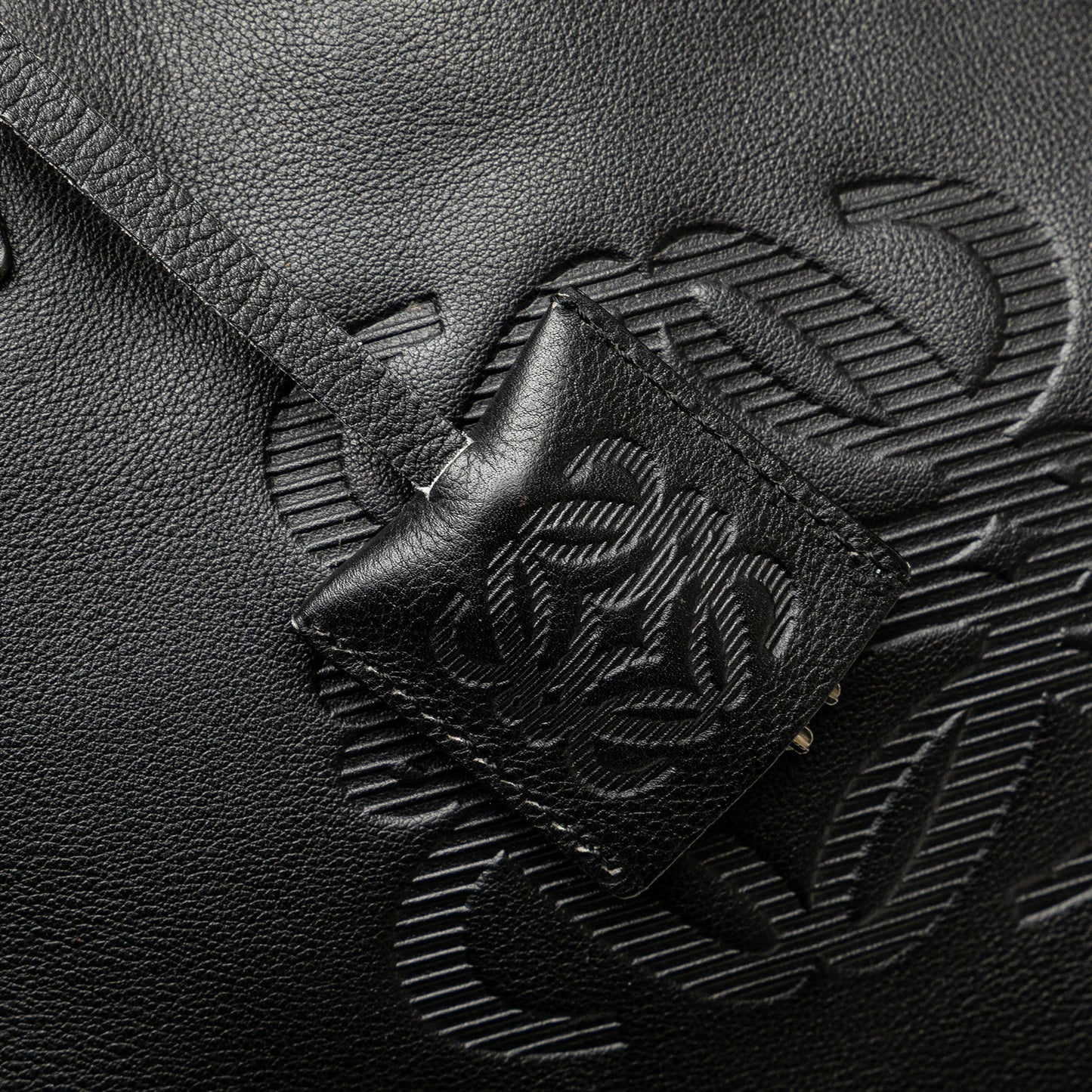 LOEWE Leather Fusta 28 Tote Black