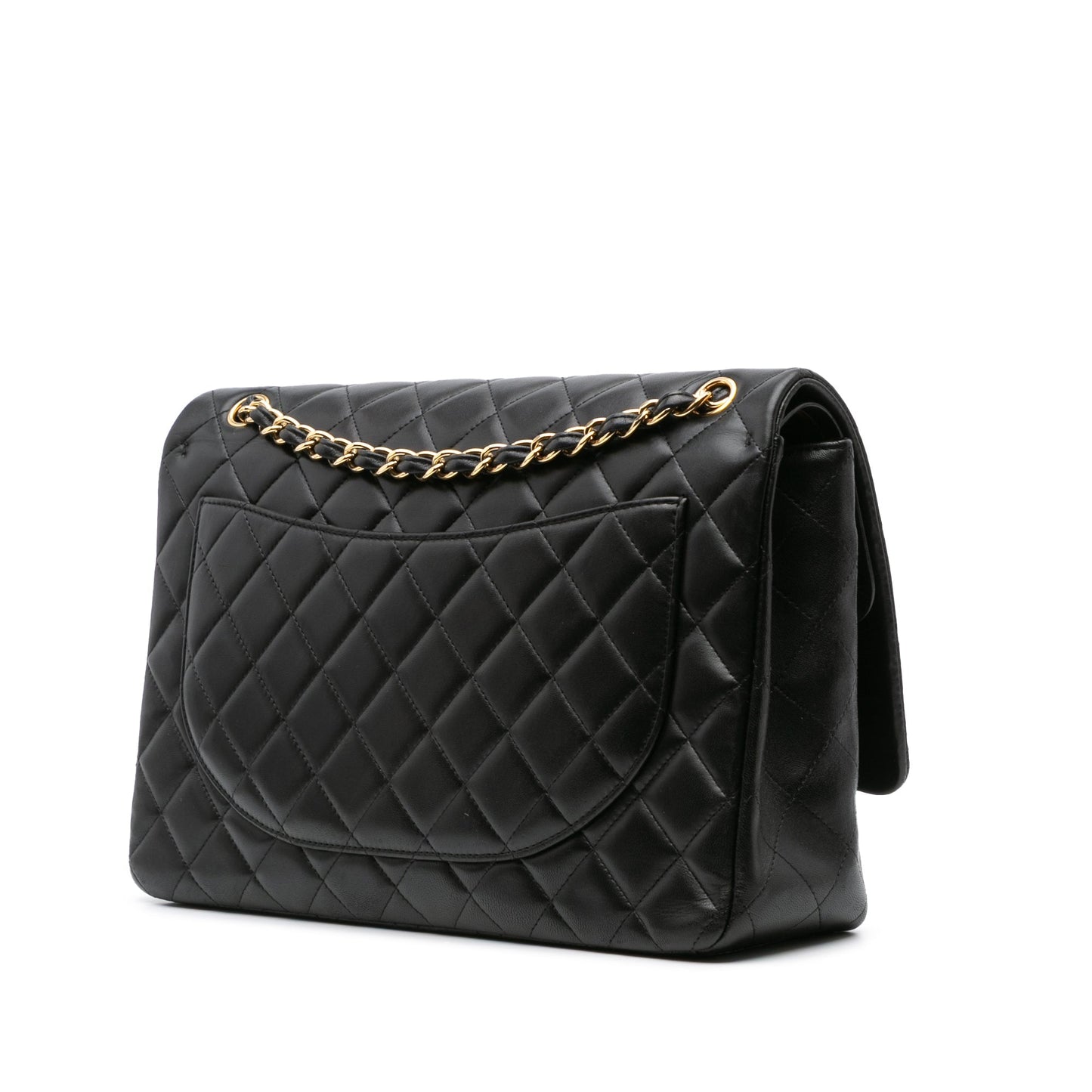 Chanel Maxi Classic Lambskin Double Flap Black