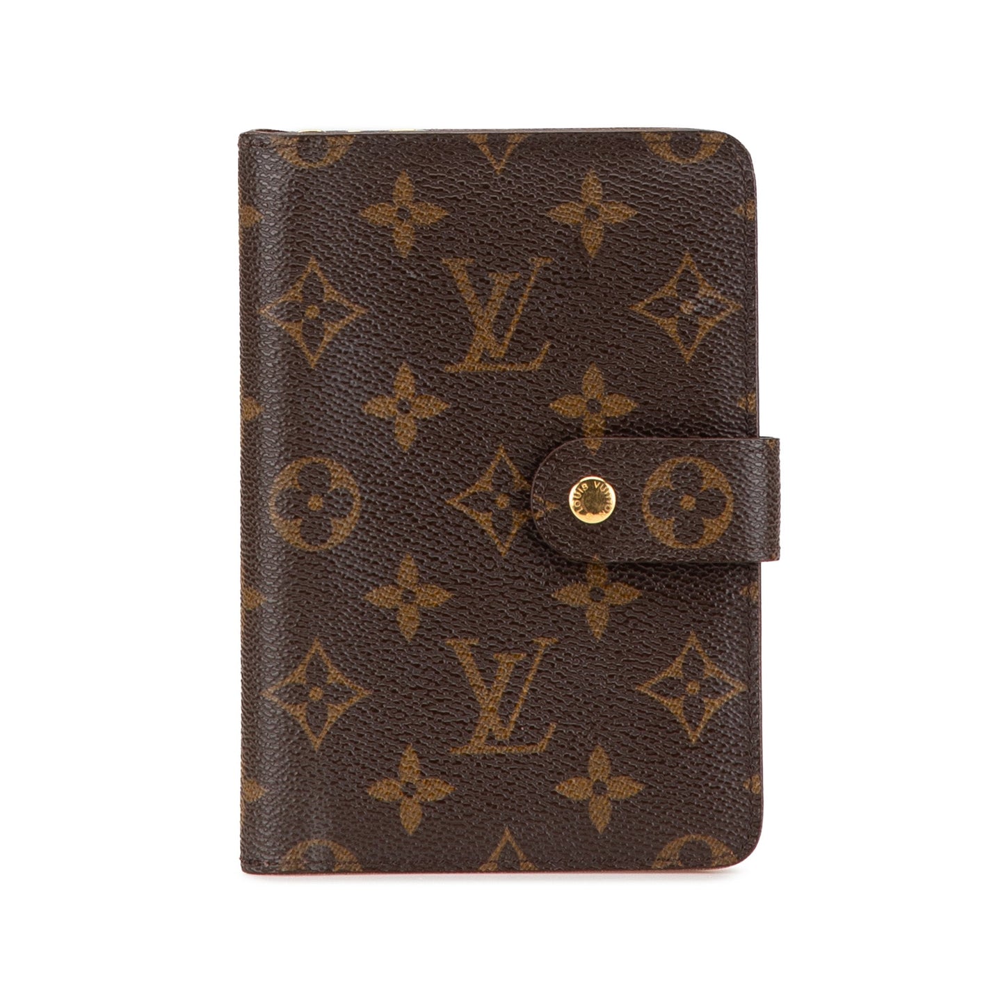 Louis Vuitton Monogram Porte-Papier Zipped Wallet Brown