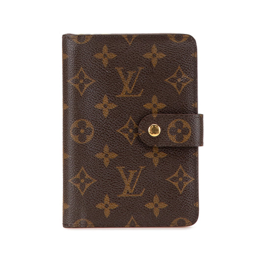 Louis Vuitton Monogram Porte-Papier Zipped Wallet Brown