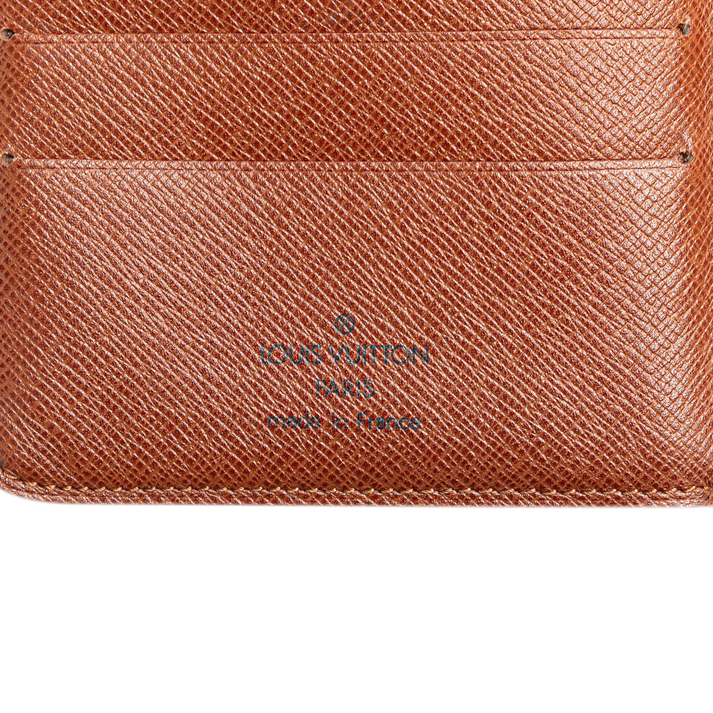 Louis Vuitton Monogram Porte-Papier Zipped Wallet Brown