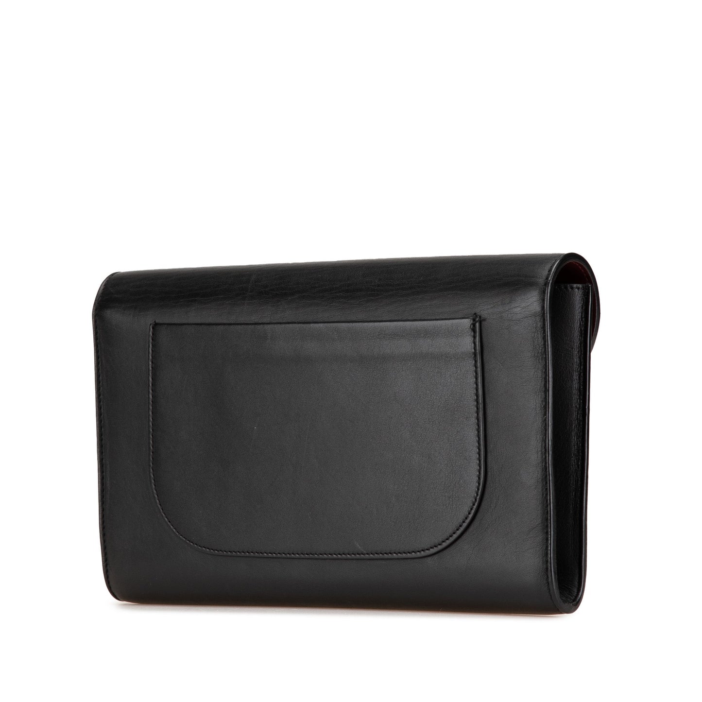 Celine Smooth Calfskin Trotteur Clutch Black