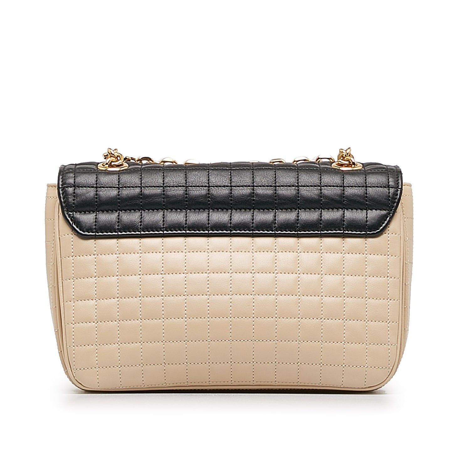 Celine Medium Quilted C Crossbody Brown