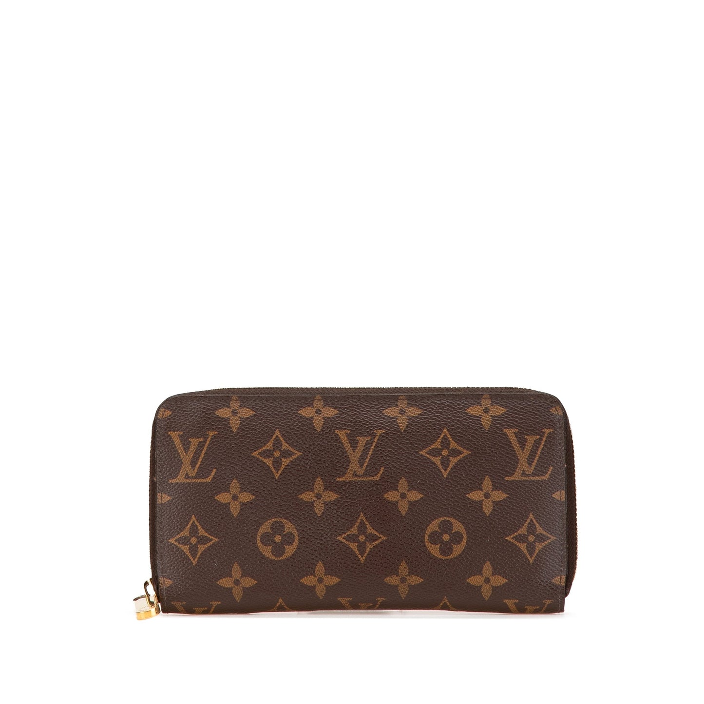 Louis Vuitton Monogram Zippy Long Wallet Brown
