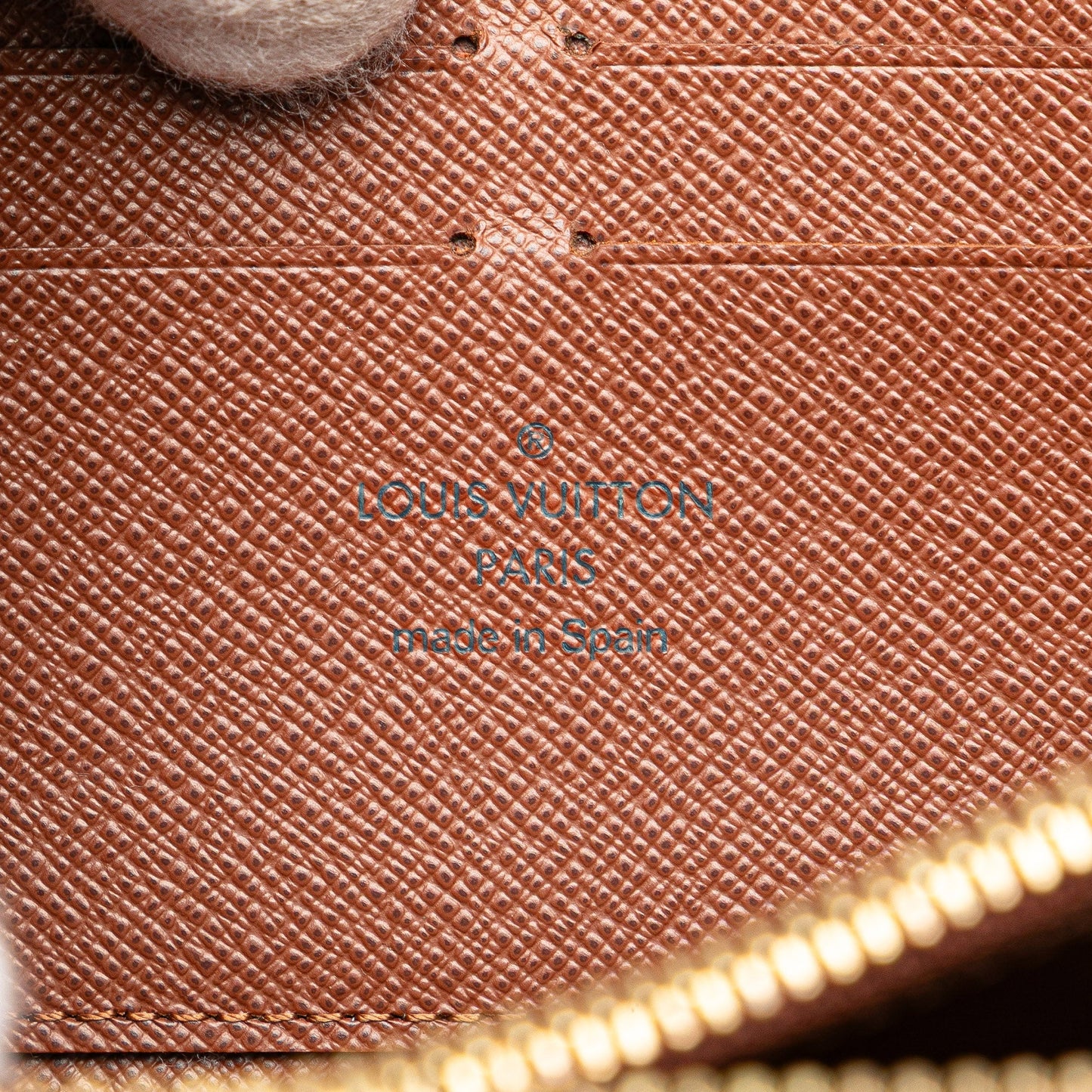 Louis Vuitton Monogram Zippy Long Wallet Brown