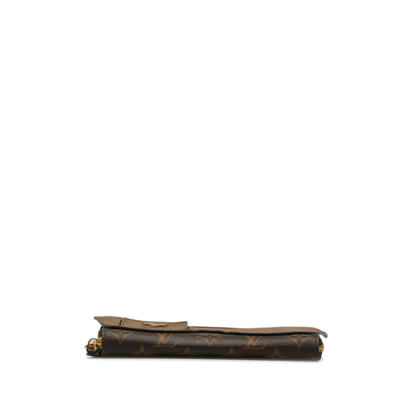 Louis Vuitton Monogram Reverse Zippy Wallet Shades Brown