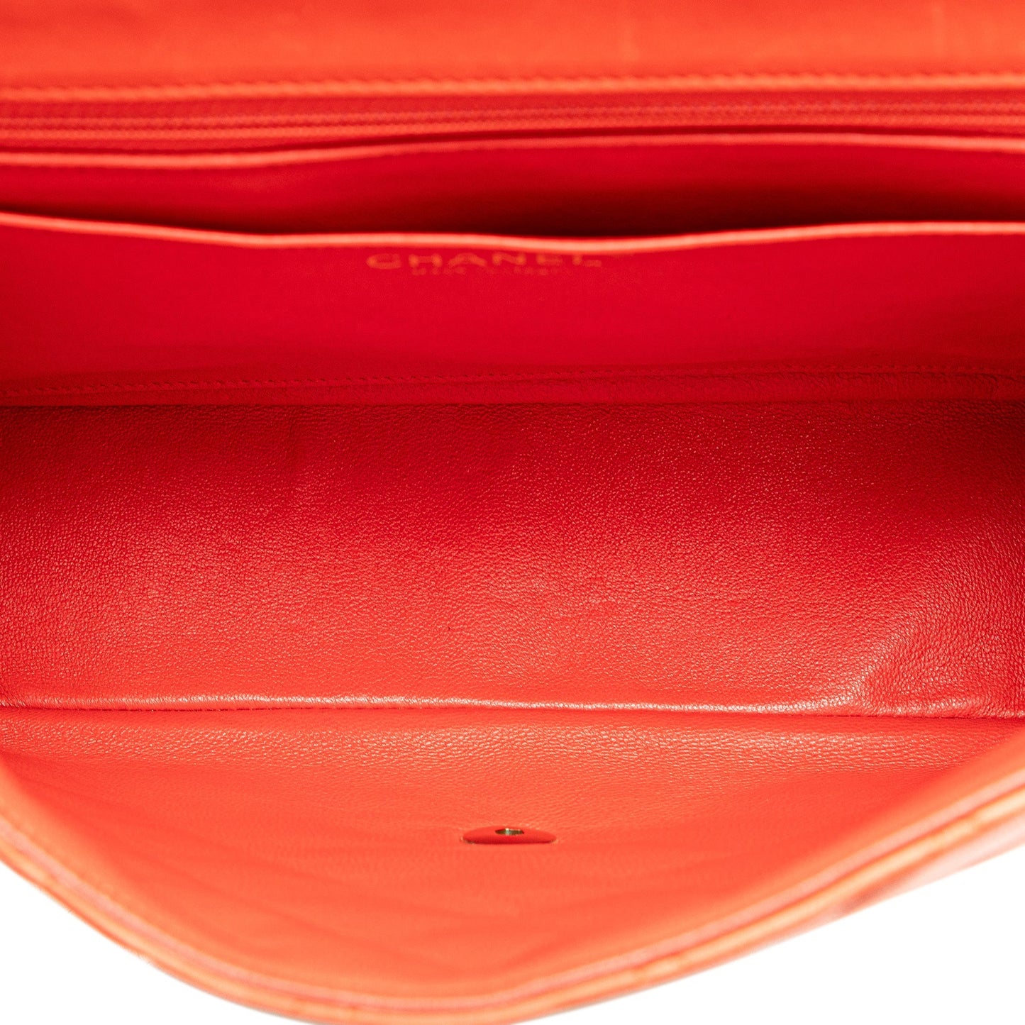 Chanel Jumbo Classic Lambskin Single Flap Orange