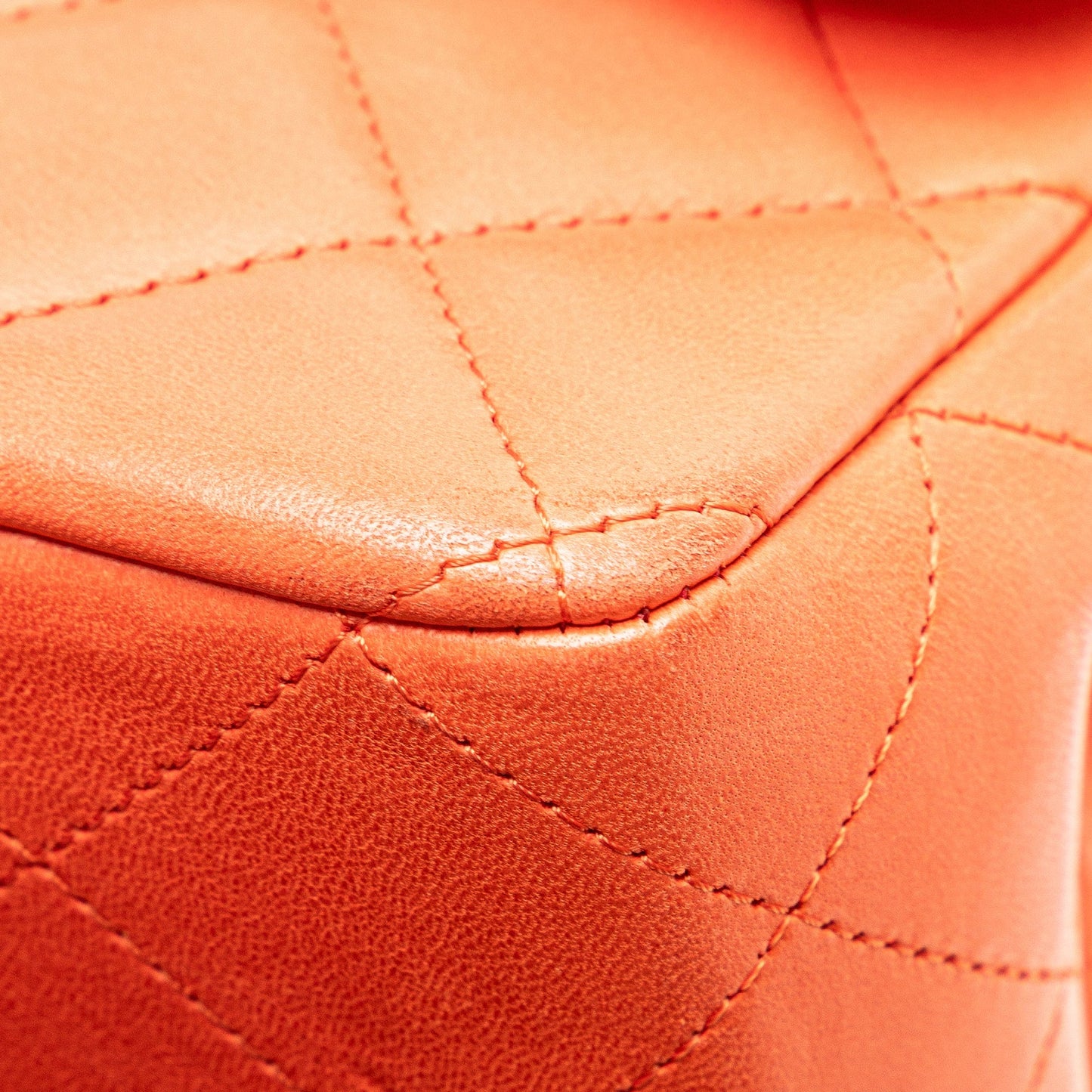 Chanel Jumbo Classic Lambskin Single Flap Orange