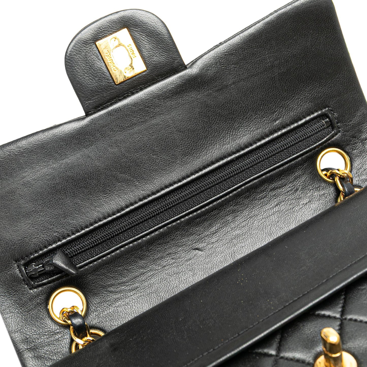 Chanel Small Classic Lambskin Double Flap Black