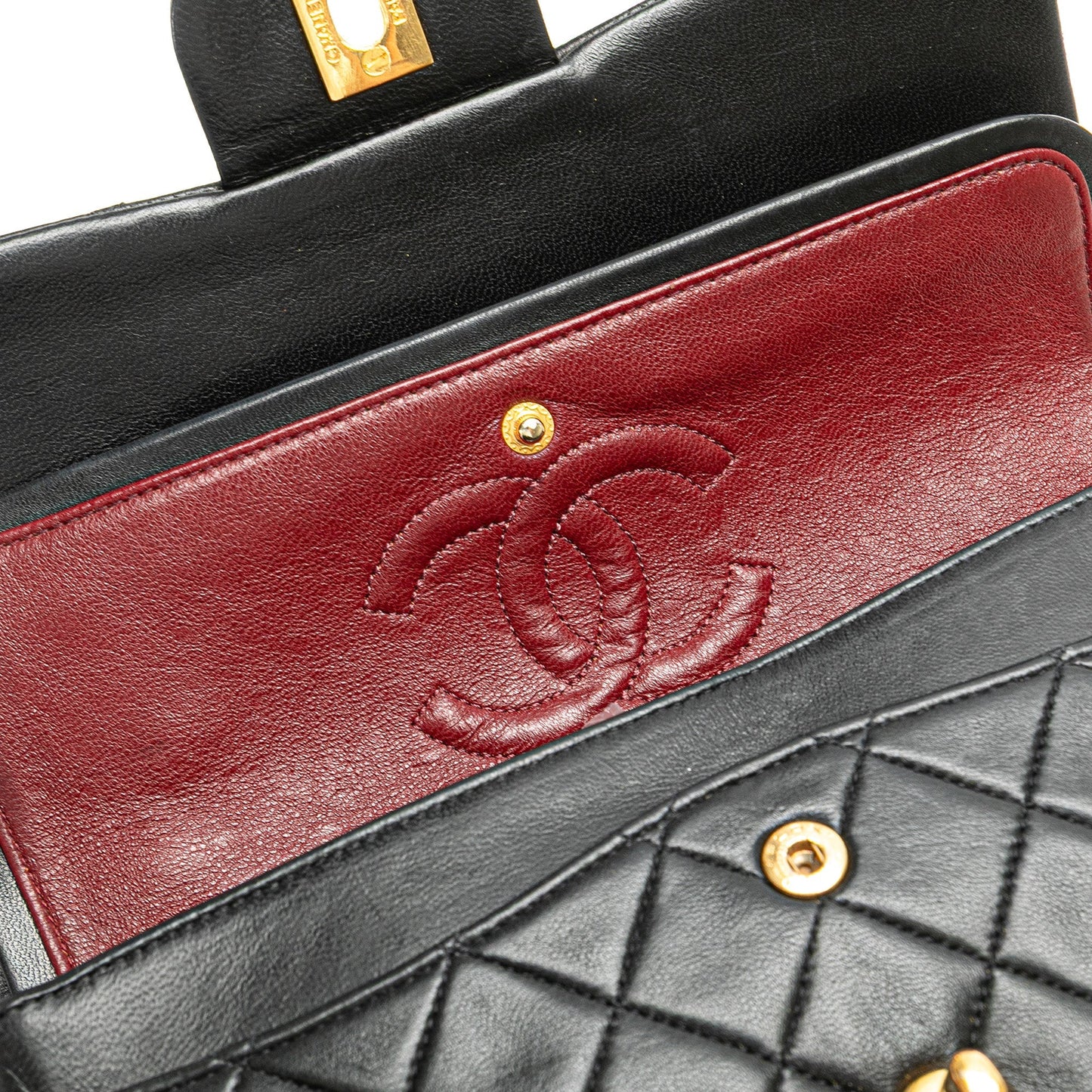 Chanel Small Classic Lambskin Double Flap Black