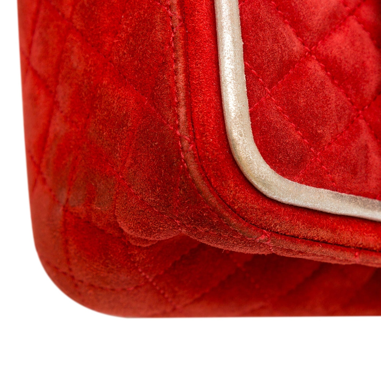Chanel Medium Suede Re-issue 2.55 Double Flap Red