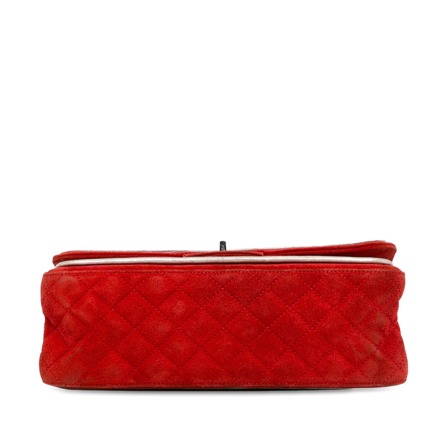 Chanel Medium Suede Re-issue 2.55 Double Flap Red