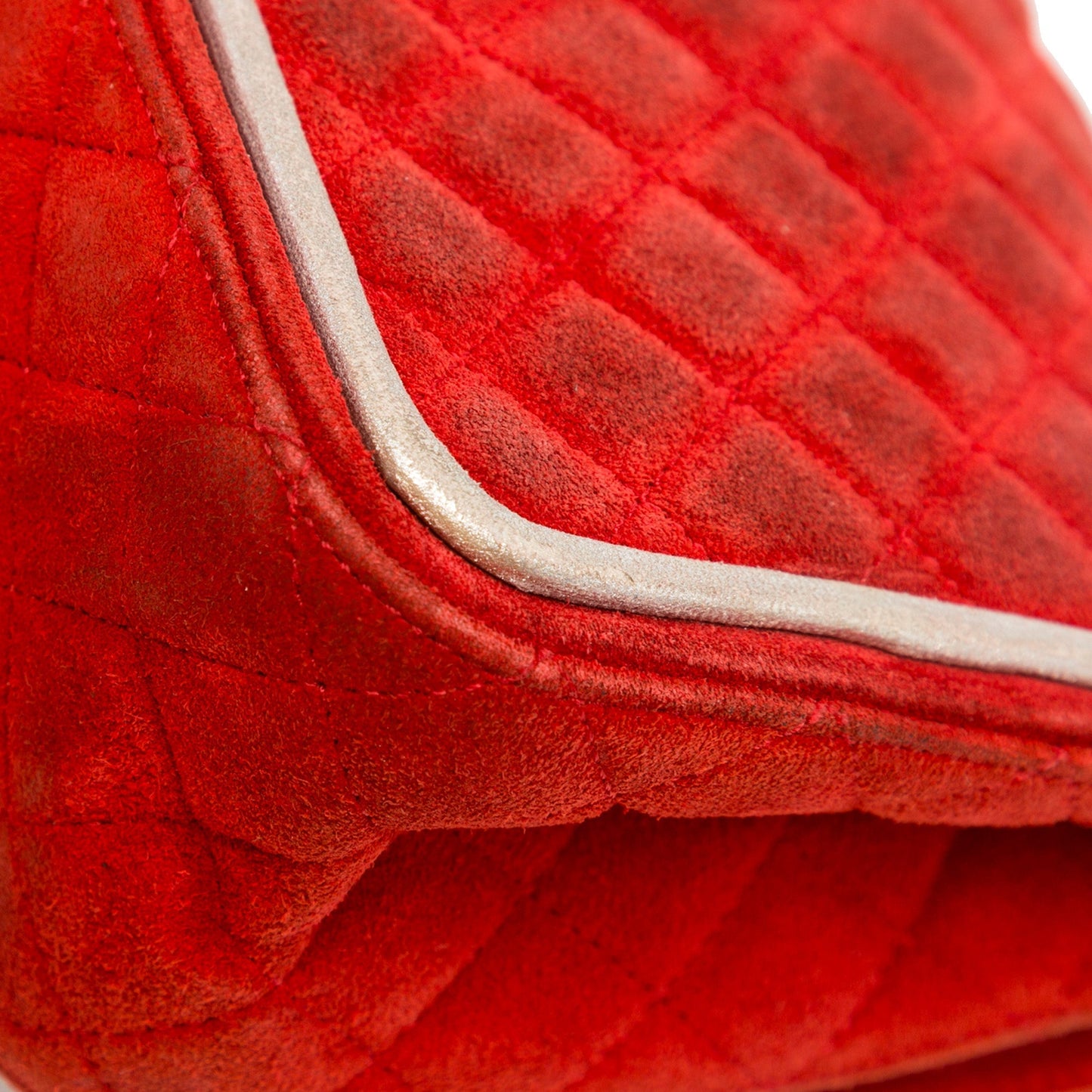 Chanel Medium Suede Re-issue 2.55 Double Flap Red