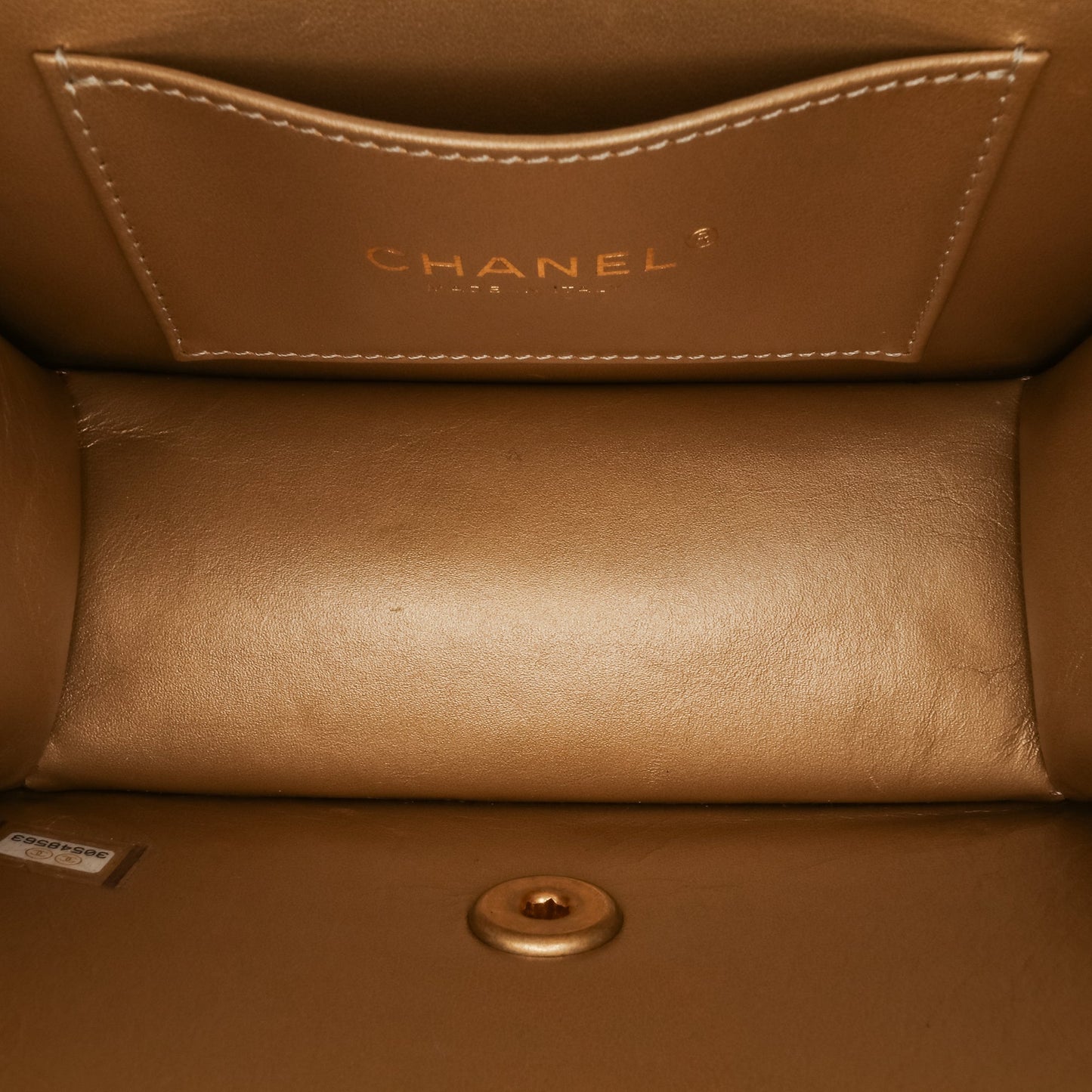 Chanel Small CC Quilted Calfskin Crystal Pearl Full Flap White