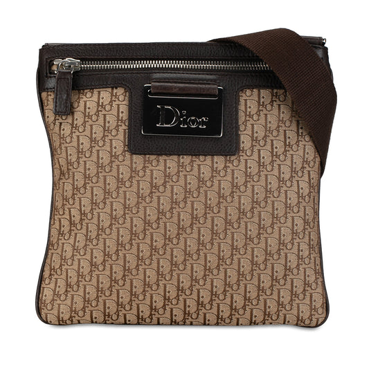 Dior Diorissimo Trotter Canvas Street Chic Crossbody Brown