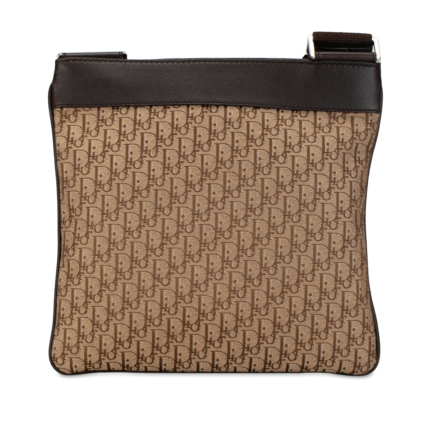 Dior Diorissimo Trotter Canvas Street Chic Crossbody Brown