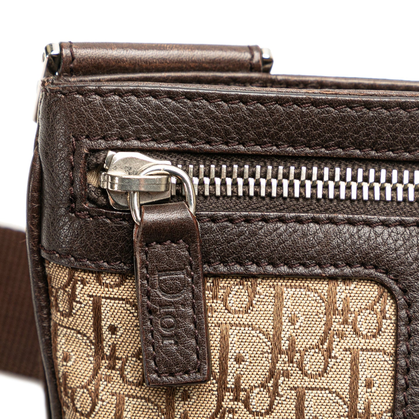 Dior Diorissimo Trotter Canvas Street Chic Crossbody Brown
