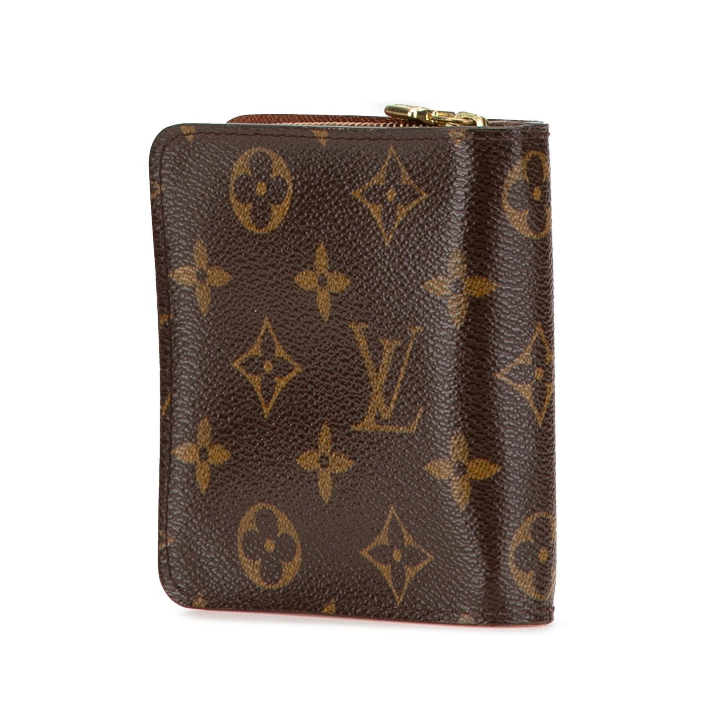 Louis Vuitton Monogram Bi-Fold Compact Wallet Brown