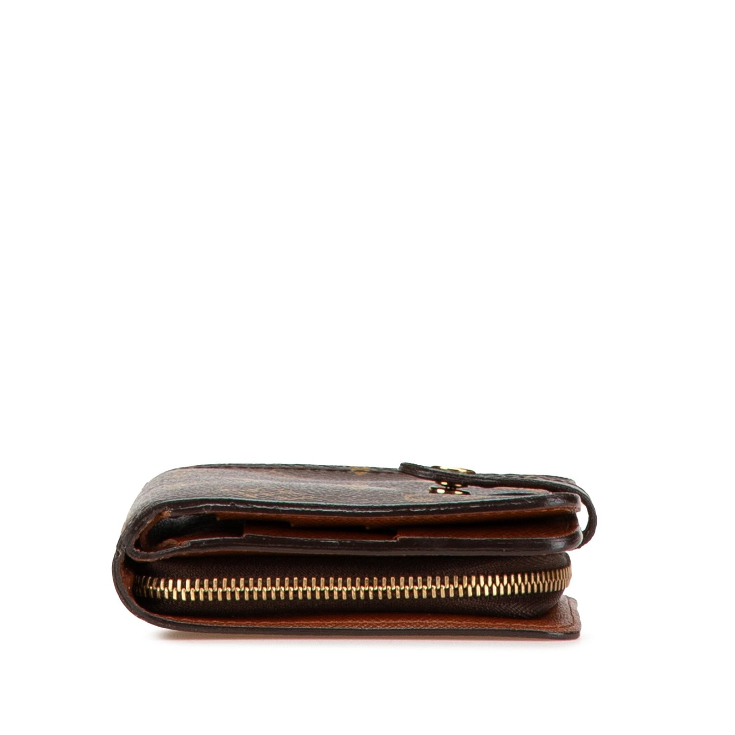 Louis Vuitton Monogram Bi-Fold Compact Wallet Brown