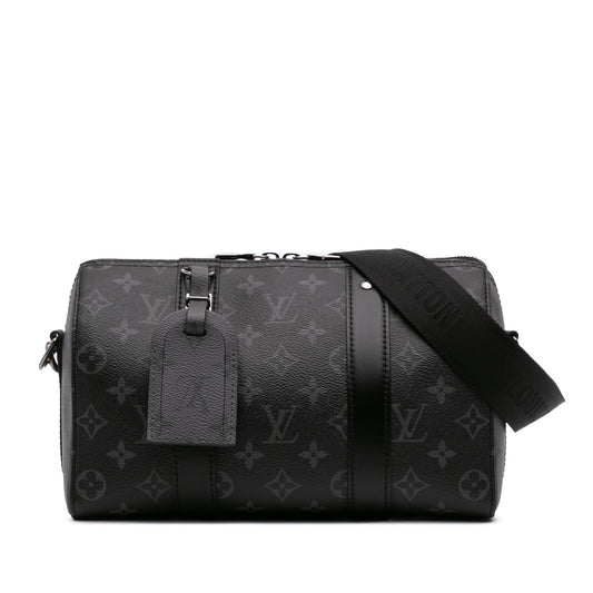 Louis Vuitton Monogram Eclipse City Keepall Black