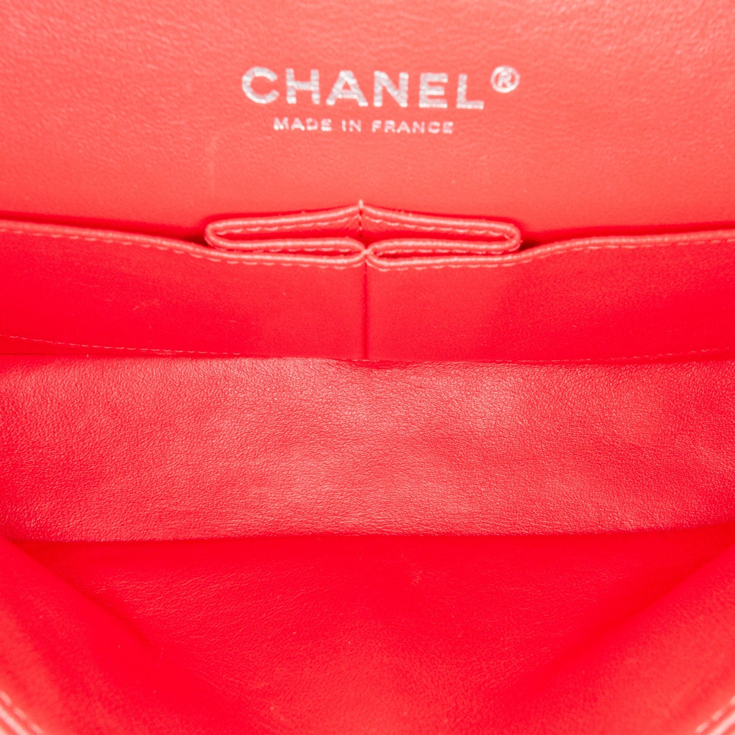 Chanel Medium Classic Patent Double Flap Red