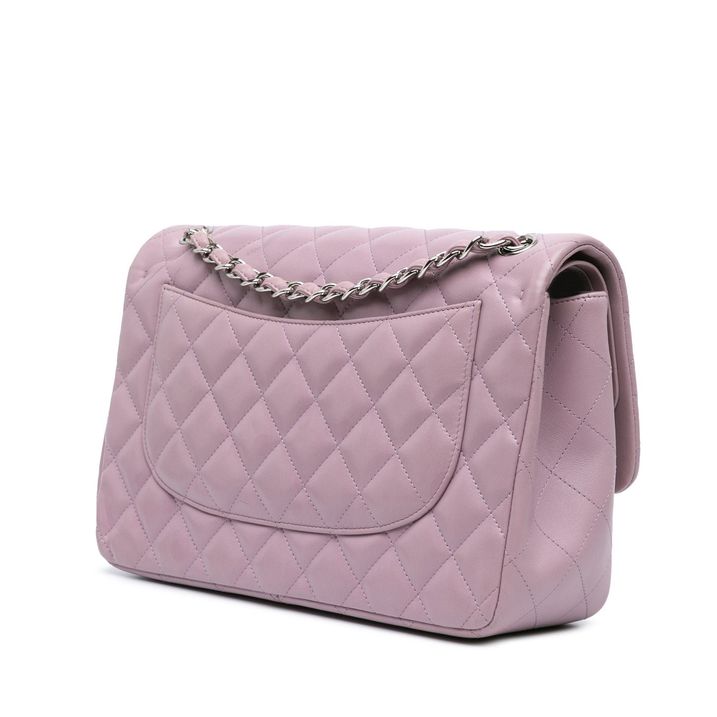 Chanel Jumbo Classic Lambskin Double Flap Purple