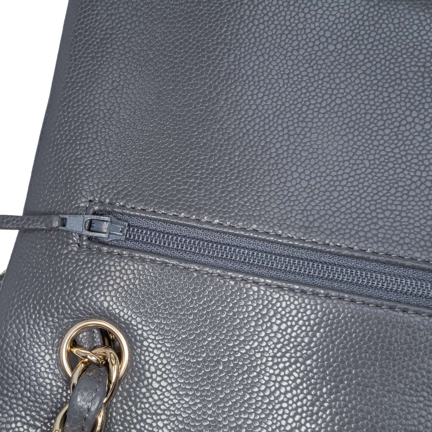 Chanel Jumbo Classic Caviar Double Flap Gray