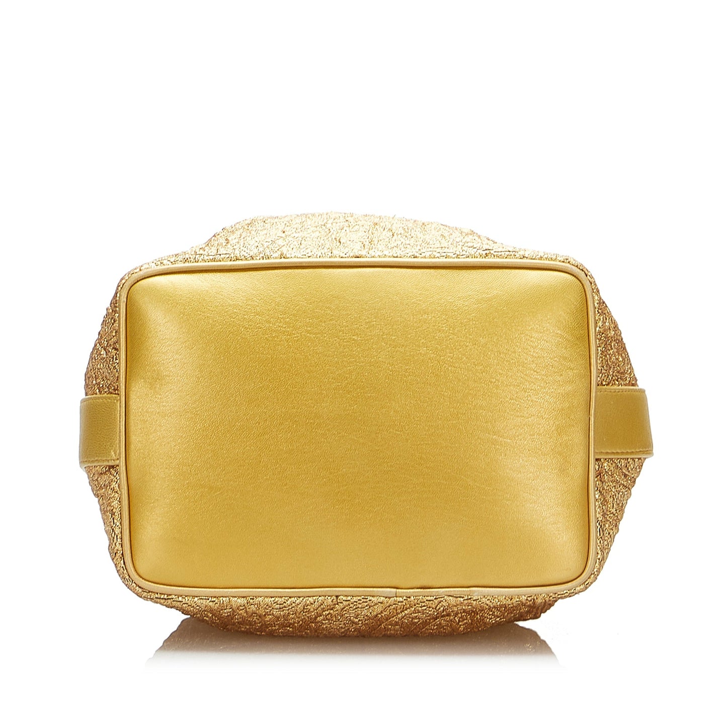Chanel Brocade Bucket Bag Gold